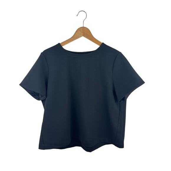 Spanx Perfect Pleated Back Ponte Tee - Picture 1 of 4